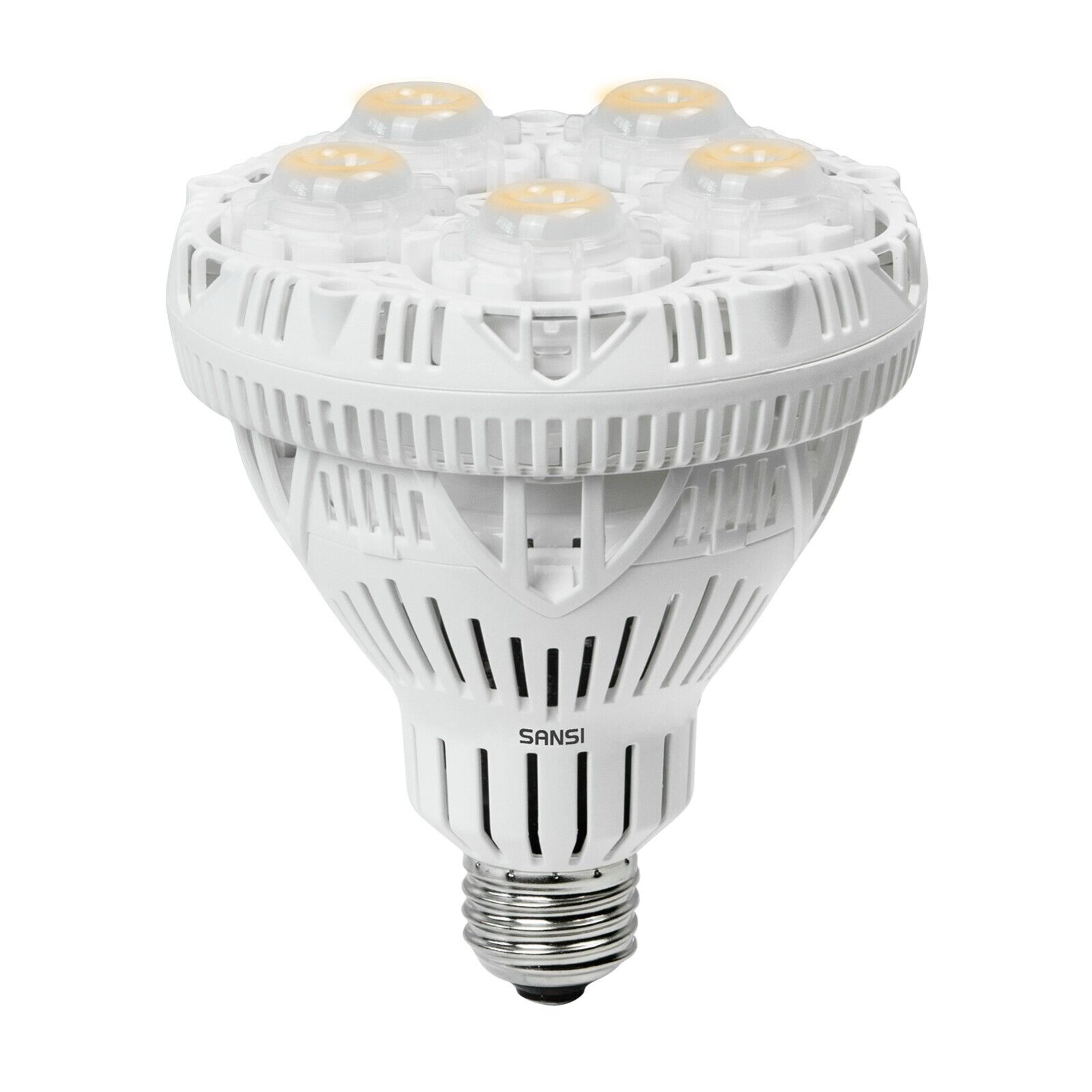 SANSI 36W/24W LED Plant Grow Light Bulb PPF 65.6 Full Spectrum Indoor Veg Bloom