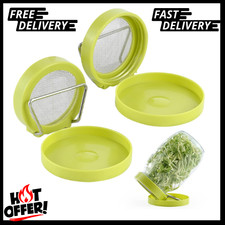Sprouting Kit with 2 Sprout Screens, Alfalfa Seeds, Broccoli Seeds w/ Directions picture