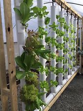 Two 5ft Vertical Garden Towers Kit 18-36 plants - Hydroponic / Aquaponics picture