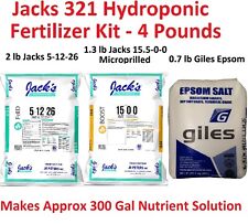 4lb Kit Jacks 321 Hydroponic Fertilizer Nutrient Plant Food Grow Bloom General picture
